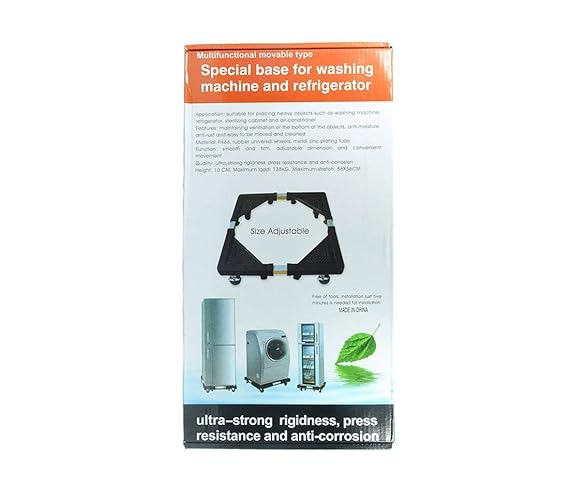 Heavy Duty Adjustable Front & Top Loading Washing Machine/Refrigerator/Fridge Stand