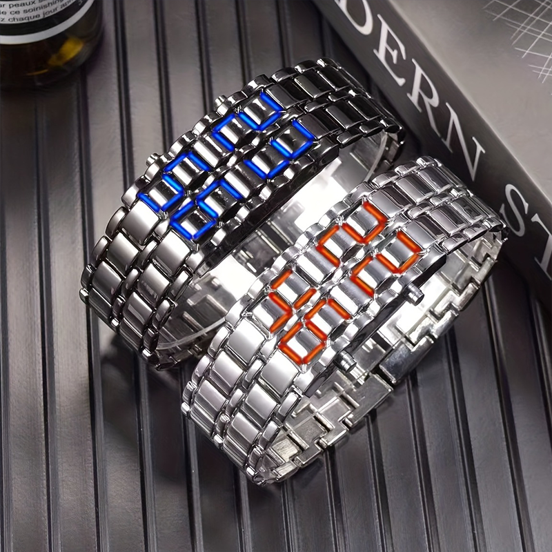 Lava LED Electronic Watch, Creative Digital Bracelet Watch For Women Men Teens Students Couples