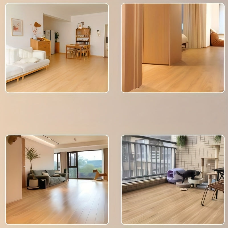 1 Roll Peel & Stick Wood Grain Vinyl   Self Adhesive Waterproof Peel Away  Realistic Wood Plank Tiles  Easy DIY Installation  Low Thickness (0.26mm) Laminate Floor Covering  Bathroom    Wood Like Floor