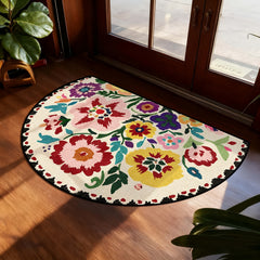 1Pc Extra Large Semi Circular Floor Mat Non Slip