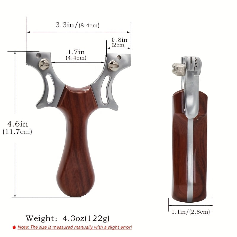 PIAOYU Professional Hunting Slingshot   Heavy Duty Alloy & Metal construction  Ergonomic Curved Grip  Adjustable Strap   for Hunting  Target Practice  Outdoor   Ideal Gift for Hunters & Outdoor Enthusiasts