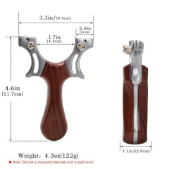 PIAOYU Professional Hunting Slingshot   Heavy Duty Alloy & Metal construction  Ergonomic Curved Grip  Adjustable Strap   for Hunting  Target Practice  Outdoor   Ideal Gift for Hunters & Outdoor Enthusiasts