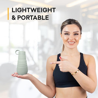 1025 Silicone Folding Water Bottle 500ml