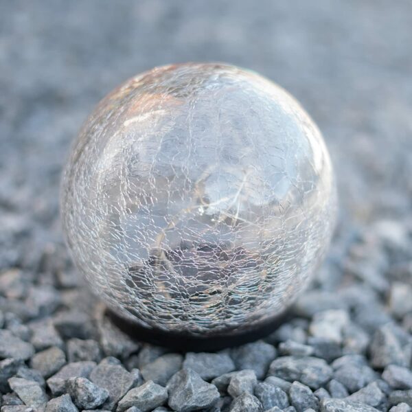 FA-LC58A Solar Power Globe Garden Lights Warm White 2PCS Diameter 12cm