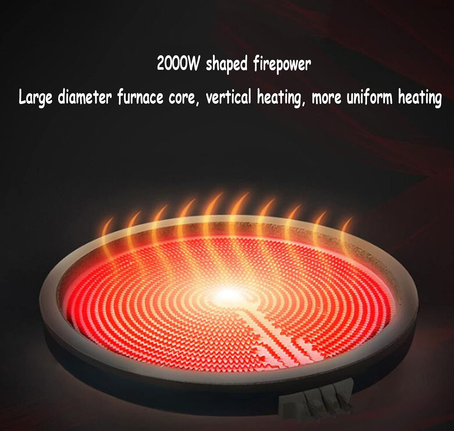 Portable Induction Cooker, hot Pot, Smart Electric Ceramic Stove, Household hot Pot, Light Wave Induction Cooker, Desktop Multi-Function Electric Water Heater, Electric Tea Stove, 5-Speed Push-Button