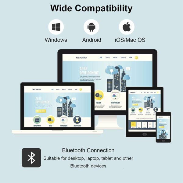 K33 Rechargeable Mini Bluetooth Keyboard