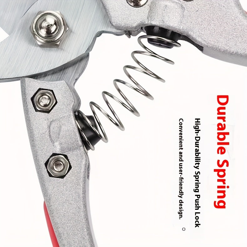 1pc Heavy Duty Garden Pruning Shears with Non Slip Grip   Professional Gardening Shears  SK5 Steel Blades  Sharp Cutting Edge for Fruit Trees  Shrubs  Flowers  Vegetables   Ideal for Home & Commercial Use   Durable Garden Tool for Men & Women  Pruning She