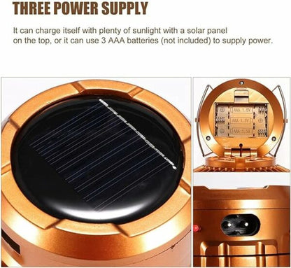 Aerbes AB-TY45 Rechargeable Solar Powered Camping Light With Fan