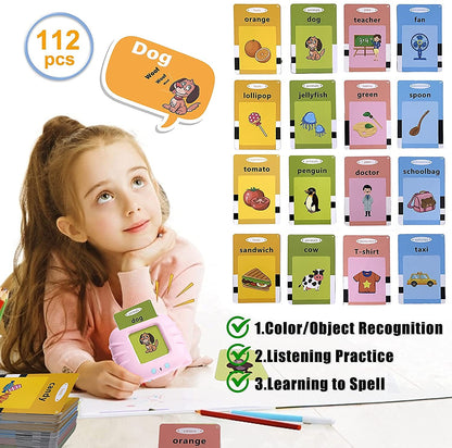 Early Education Card Machine for Children The Best Educational Toy for Young Children Suitable for 1.2.3year Old Children Studying in Daycare, Preschool, Kindergarten/Boys, Girls