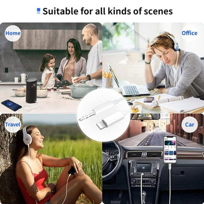 JH-025 Lighting Pin to 3.5mm Male Audio Jack Aux Cable 1M