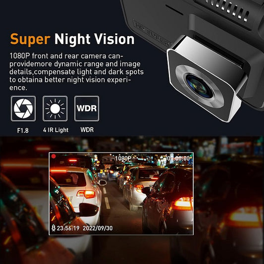 A4P 4″ Screen Wifi Dashboard Camers
