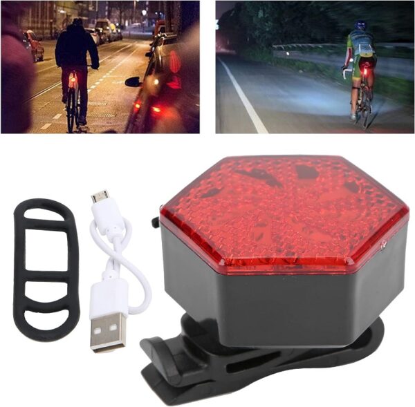 Aerbes AB-ZX12 Bicycle Tail Light Red 500mah Battery