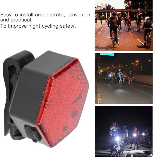 Aerbes AB-ZX12 Bicycle Tail Light Red 500mah Battery
