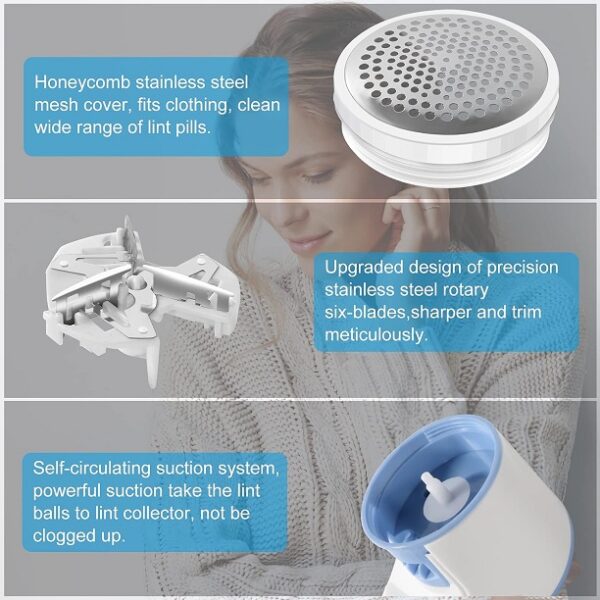 Aorlis AO-50085 Battery Operated Lint Remover