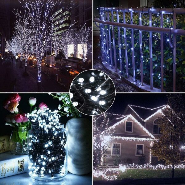 LED Inter-Connecting Black Cable Fairy Light White 20M