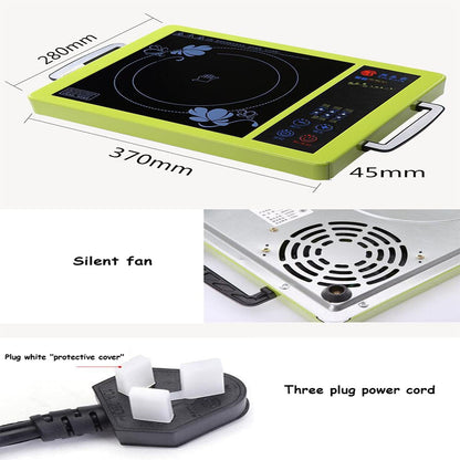Portable Induction Cooker, hot Pot, Smart Electric Ceramic Stove, Household hot Pot, Light Wave Induction Cooker, Desktop Multi-Function Electric Water Heater, Electric Tea Stove, 5-Speed Push-Button