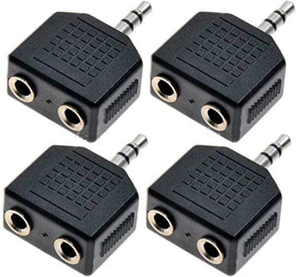 SE-L66 3.5mm Audio Conversion Head 1 Male to 2 Female Pack Of 100