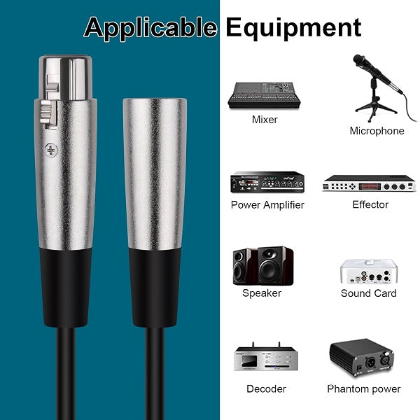 SE-L149 Audio Cable 3Pin XLR Male To Female 20m