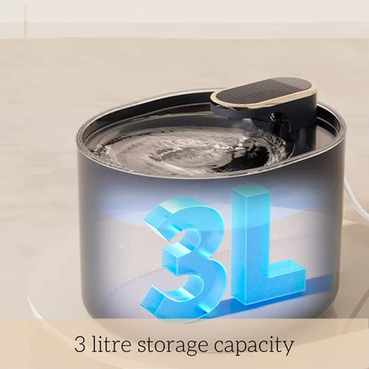 Automatic Pet Water Feeder for Dogs and Cats. 3L Capacity with Water Filter | Runs Silently and Kills 99.97% of impurities and Bacteria to Provide Oxygen Rich Water