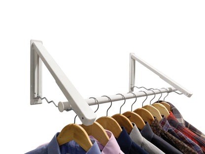 Wave Rack Closet Organizer Folding Hanger Rack, Wall-Mounted