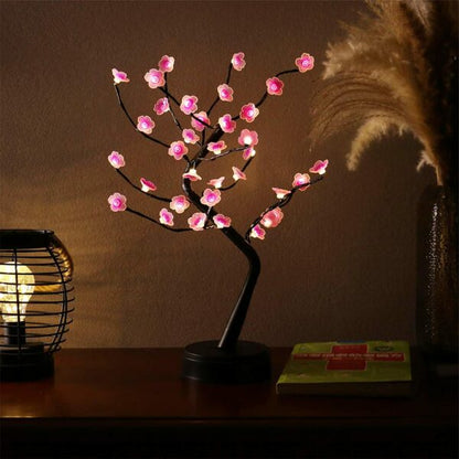 D-5 36 LED Cherry Blossom Tree Lamp With Base DC USB / Battery Operated