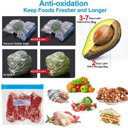 JG0201 Reuseable Food Vacuum Seal Bags Pack of 5