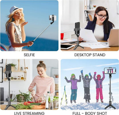 AS-50422 Tripod Expandable And Portable Selfie Stick With Wireless Remote Control