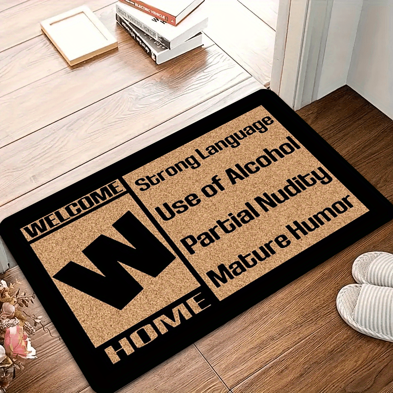 1Pc Matte Welcome Doormat Heavy Duty Non Slip Entry