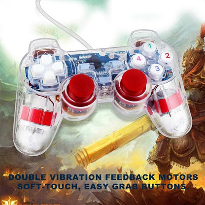 Ucom208-1 Wired Clear PC Vibration Control/Joystick