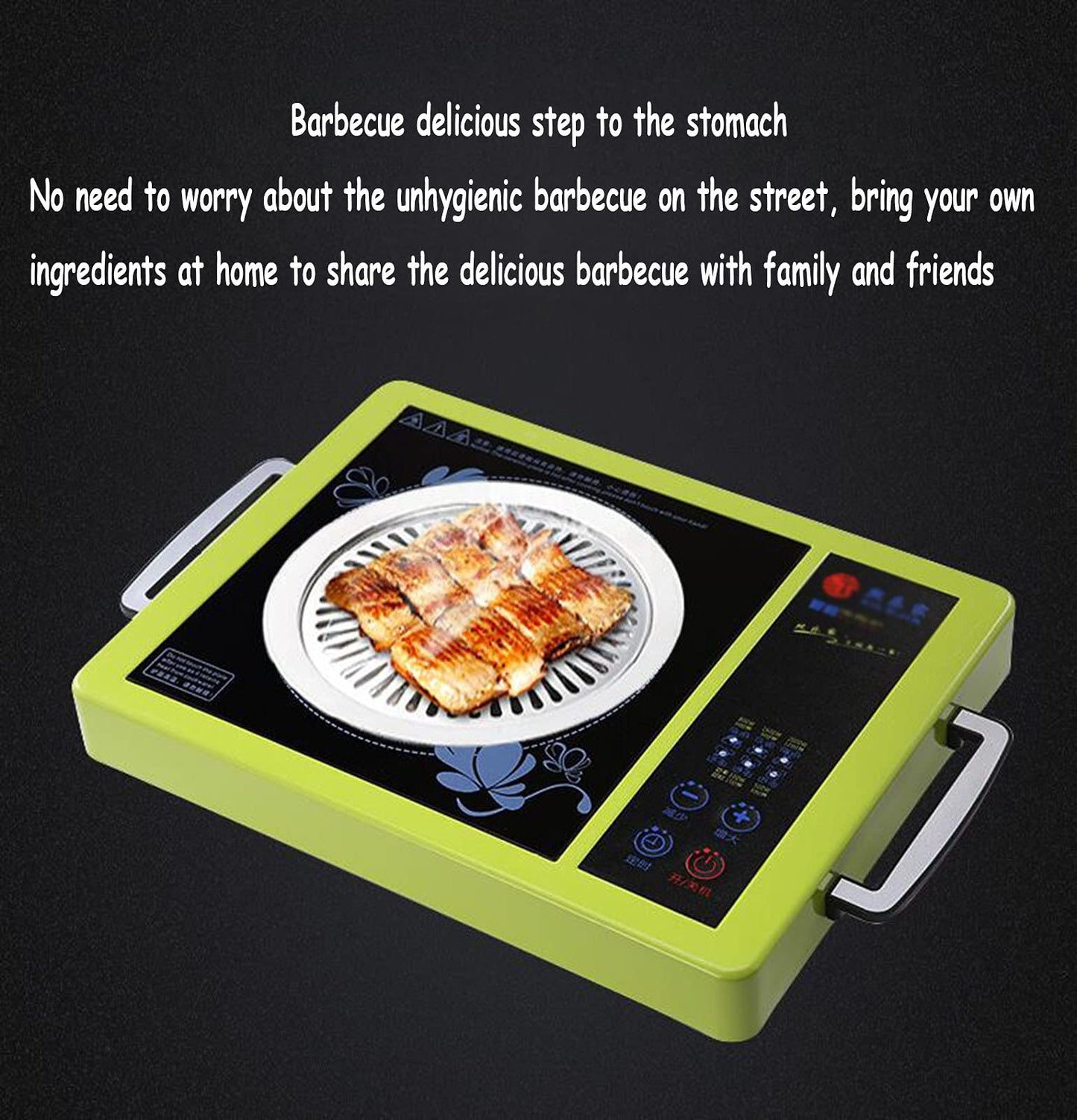 Portable Induction Cooker, hot Pot, Smart Electric Ceramic Stove, Household hot Pot, Light Wave Induction Cooker, Desktop Multi-Function Electric Water Heater, Electric Tea Stove, 5-Speed Push-Button