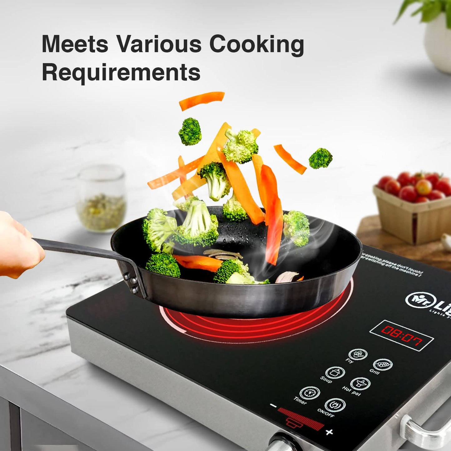 Infrared Cooker With Touch Control And Timing Function