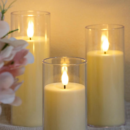 LED Plastic Battery Operated Candle, Takes 3 x AAA Batteries