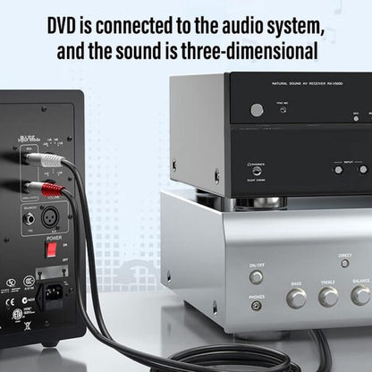 Wolulu AS-51177 Male 3 Lotus Head To Male 3 Lotus Head Cable 1.5m