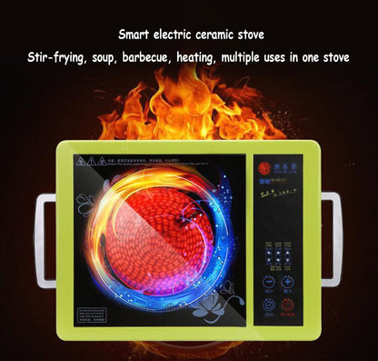 Portable Induction Cooker, hot Pot, Smart Electric Ceramic Stove, Household hot Pot, Light Wave Induction Cooker, Desktop Multi-Function Electric Water Heater, Electric Tea Stove, 5-Speed Push-Button