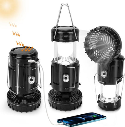 Aerbes AB-TY45 Rechargeable Solar Powered Camping Light With Fan