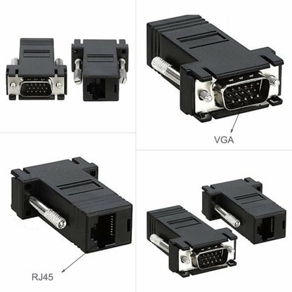 SE-L34 VGA To CAT5 CAT6 RJ45 Network Adapter