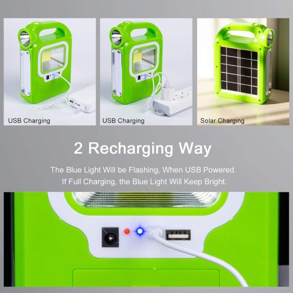 Aerbes AB-TY36 Solar Powered Emergency COB + LED Light