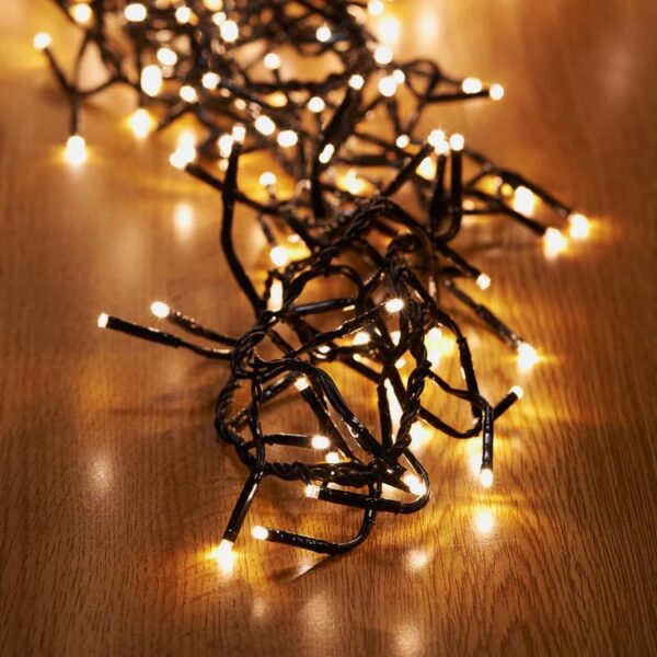 LED Inter-Connecting Black Cable Fairy Light Warm White 20M