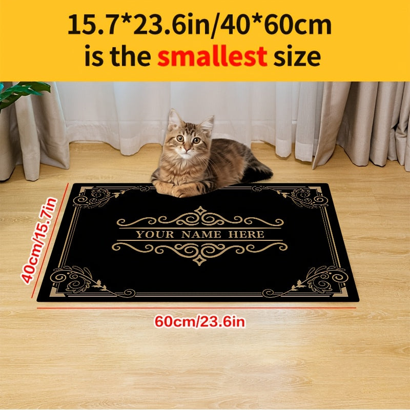 1Pc Personalized Welcome Mat Custom Family Name/Text Entry Non
