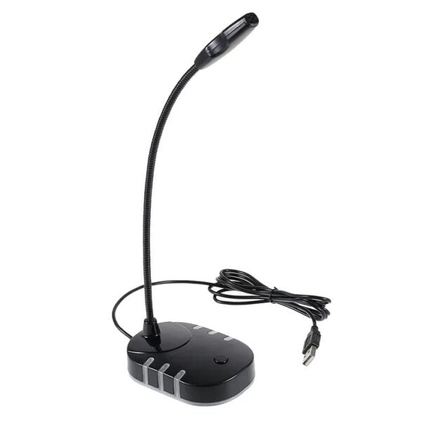 XF0688 USB Gaming RGB Light-Emitting Base Flexible Tube Computer Microphone