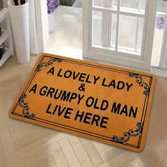 1Pc Funny Door Mat "A Lovely Lady & A