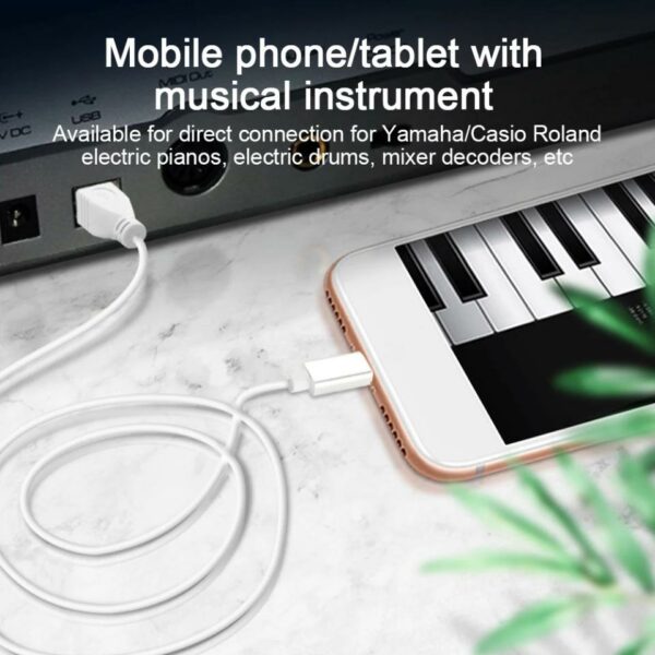 USB Type C to BM USB 2.0 B Male Cable Interface Data Transmission Connector for Macbook Laptop