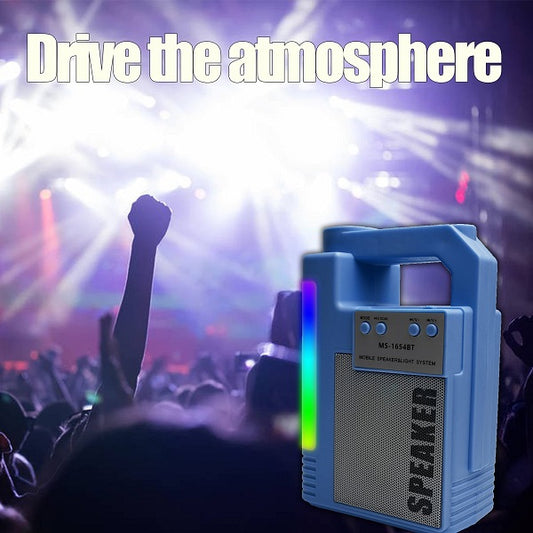 AB-D396 RGB Multimedia Bluetooth Speaker With USB/SD/FM Radio MS-1654BT