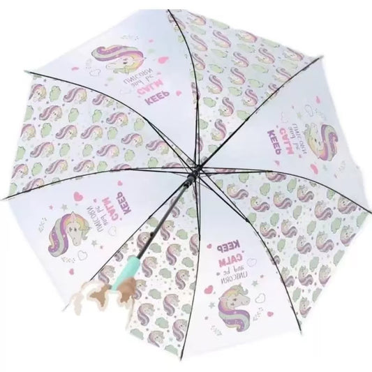 Transparent Unicorn Umbrella