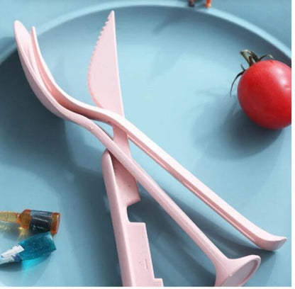 Dinnerware Sets Fork Spoon Knife Set Utensil 4 In 1