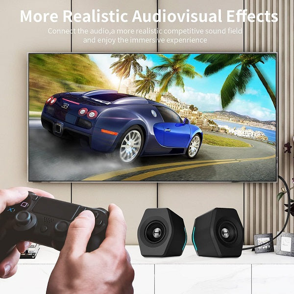 3RCA Male To 3 RCA Male Video Audio Cable 1.2m