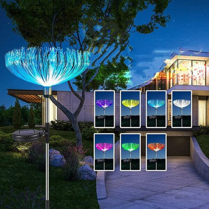 FA-LC50 Solar Powered Dandelion Garden Decor 7 Colour Changing Light 2 Pcs