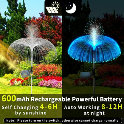 FA-LC74C Solar Powered Fountain Jelly Fish Light 2 Pcs 7 Colour Changing