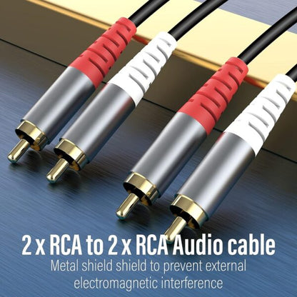 Wolulu AS-51177 Male 3 Lotus Head To Male 3 Lotus Head Cable 1.5m