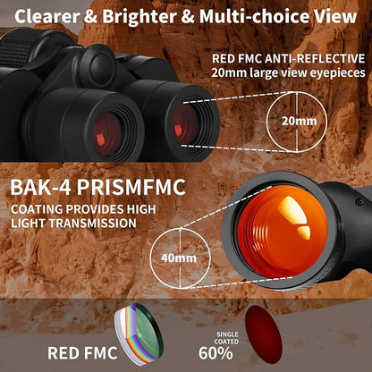 JG20375149 Red Coating Telescopic Binoculars